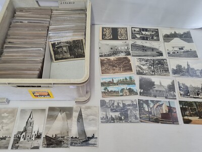 Ansichtkaarten: Topografie Nederland. Lot met 850 kaarten, 1920/ 1970