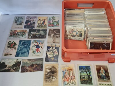 Prentbriefkaarten: Fantasie. Lot met ca. 520 kaarten, 1900/ 1950
