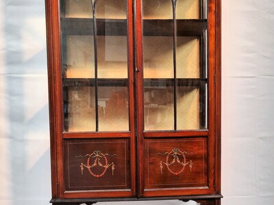 An 19th century display cabinet