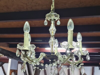 Kristallen kroonluchter 5-lamps