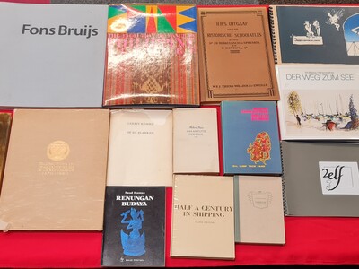 Boeken - Lot met 33 boeken gesigneerd en opdracht exemplaren