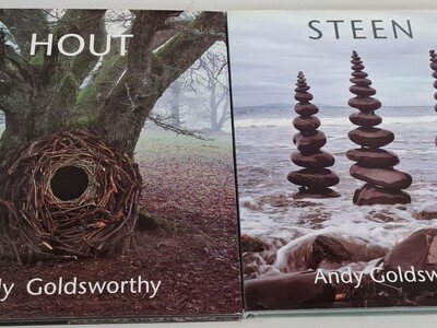 Kunstboek - Andy Goldsworthy Steen  en Hout