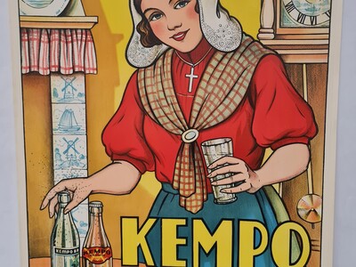 Reclame affiche - Kempo Bronnen en Limonaden 1935
