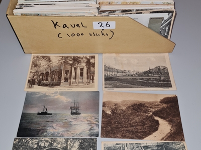 Prentbriefkaarten: Groot lot met ca. 1000 kaarten voornamelijk Nederlandse topografie, 1920 - 1950