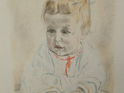 Grafiek - Jan Sluijters - Portret van een baby - 1934