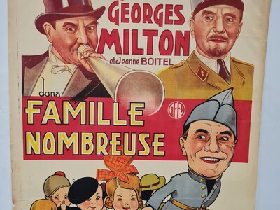 Filmaffiche - Familie Nombreuse (George Milton en Jeanne Boitel)