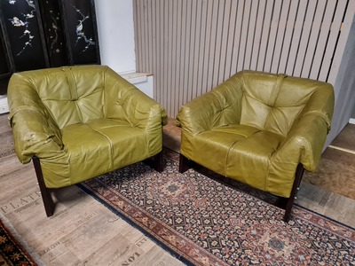 2 Percival Lafer Lounge Club stoelen