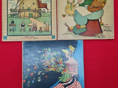 Kinderboeken: Vintage kleur- en doe boeken. Lot met 21 diverse uitgaven, 1900/1950