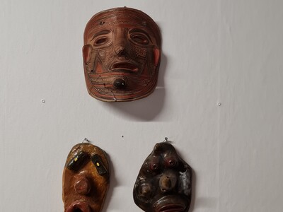 Etnografica - Pre Columbiaans - 7 diverse maskers 