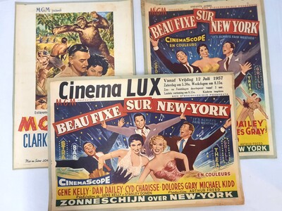 3 Filmaffiches w.o Clark Gable en Ava Gardner