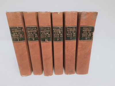 Antique Books: Mémoires historiques et politiques du règne de Louis XVI - 1801 - 6 vol.