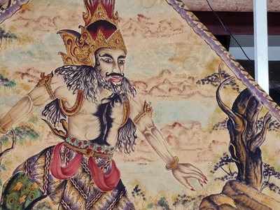 Aziatische Kunst - Batik Schilderij Kumba Karna - Indonesië