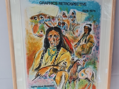Ira Moskowitz Graphics Retrospective Poster, 1975
