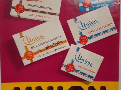 Reclame Affiche - Union de lekkerste chocolade (gelithografeerd)