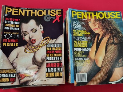 Erotica - Penthouse jaren 90 - Lot met 75 stuks