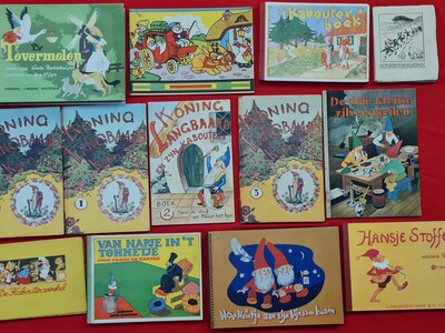 Kinderboeken: Lot met 13 diverse geïllustreerde kinderprentenboeken met als thema "Kabouters"