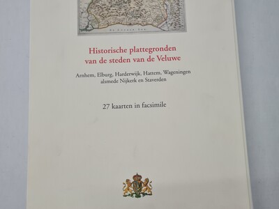 Uitgeversrestant: Facsimile. Historische plattegronden van de steden van de Veluwe, 7x