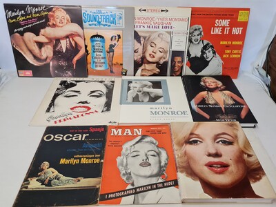 Film: Marilyn Monroe, lot met 10 diverse items