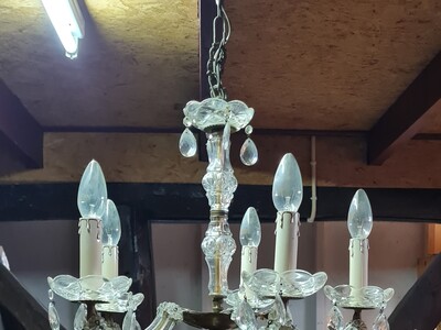 Kristallen kroonluchter 5-lamps