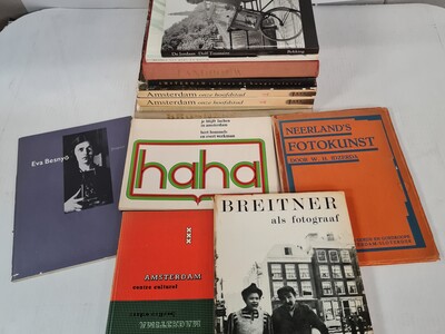 Fotografie - Lot met 13 boeken en publicatie m.b.t. Nederlandse fotograven