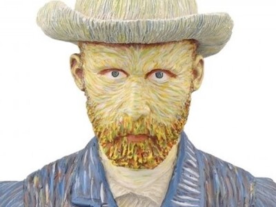 Collectables - Zelfportret met vilthoed van Gogh in  3 D beeld