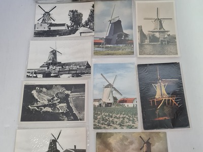 Ansichtkaarten: Molens. Lot met 120 kaarten, 1920/ 1970