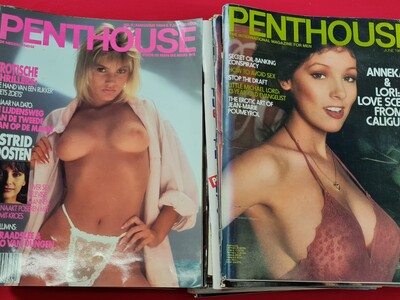  Erotica - Penthouse - Lot met 49 Amerikaanse en Nederlandse uitgaven