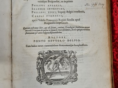 Antiquarisch: Heuterus, Pontus. Rerum Burgundicarum libri sex, 1584.