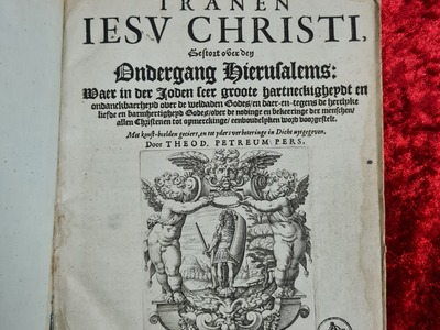 Antiquarisch: Pers, Dirck Pietersz. Tranen Jesu Christi, gestort over den ondergang Hierusalems, 1625