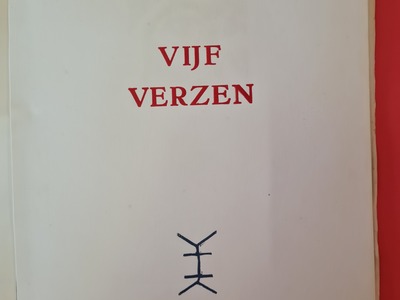 Theo J. van der Wal - Vijf Verzen 1961