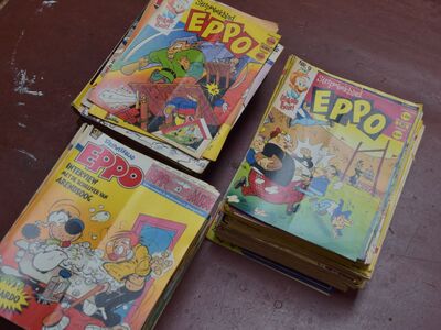Stripboeken:  stripweekblad Eppo. Ca. 300 losse nummers.
